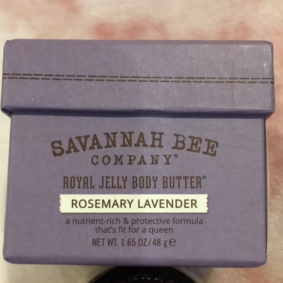 Savannah Bee Co Rosemary Lavender Royal Jelly Body Butter 1.65 oz NWT Boxed - Picture 3 of 15